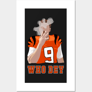 WHO DEY Joe Burrow Posters and Art